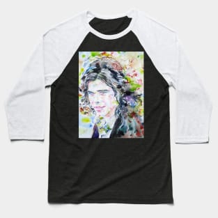 NICK DRAKE watercolor portrait .2 Baseball T-Shirt